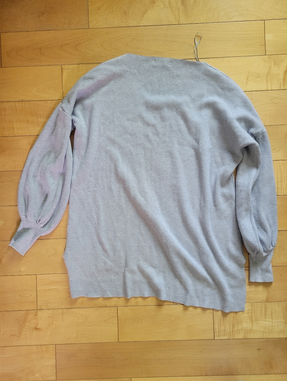 Altar’d State Ribbed Knit Sweater Gray Relaxed Cozy Soft Aesthetic Size M - Picture 5 of 7
